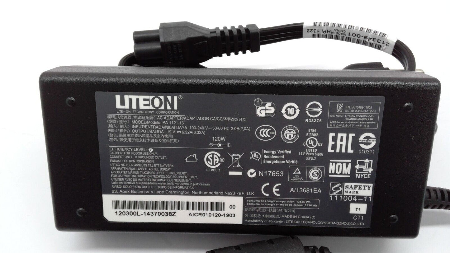 Genuine Liteon PA-1121-16 AC Adapter Power Supply 19V 6.32A 120W  W/Cord