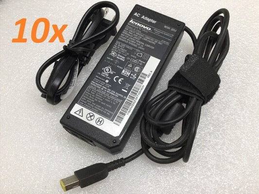 Lot of (10) - Lenovo 90W AC Adapter ADLX90NCC2A ADLX90NLC2A for ThinkPad Series