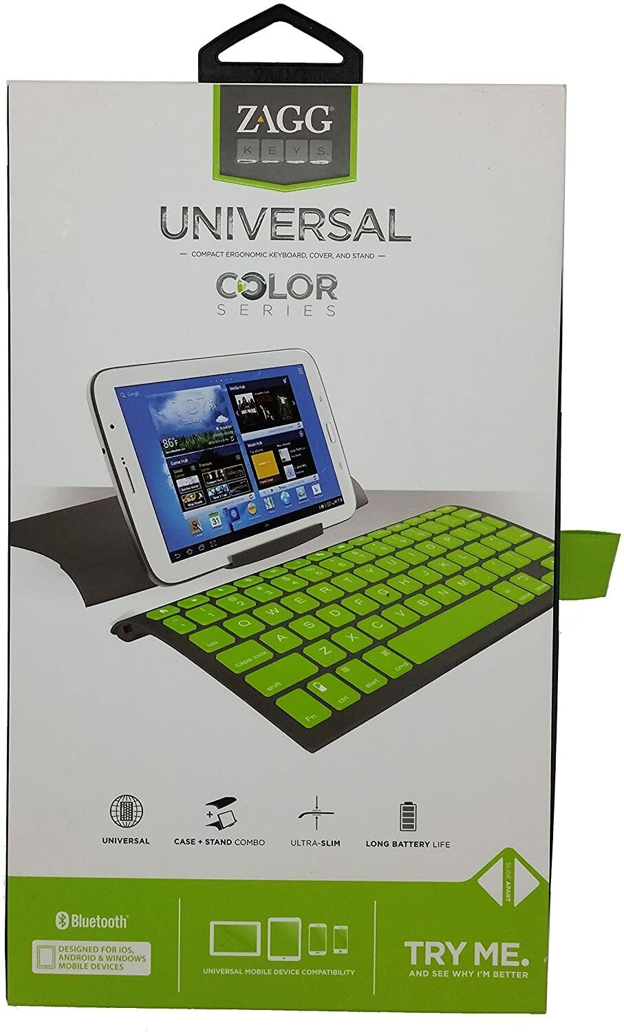 ZAGG Universal Bluetooth Keyboard Case for Apple Samsung, Bluetooth Devices