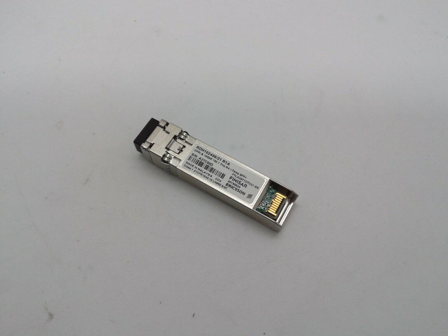 Ericsson Finisar 10GbE 192.1 THz SFP+  Transceiver Module FTLX3971DTC21-ER