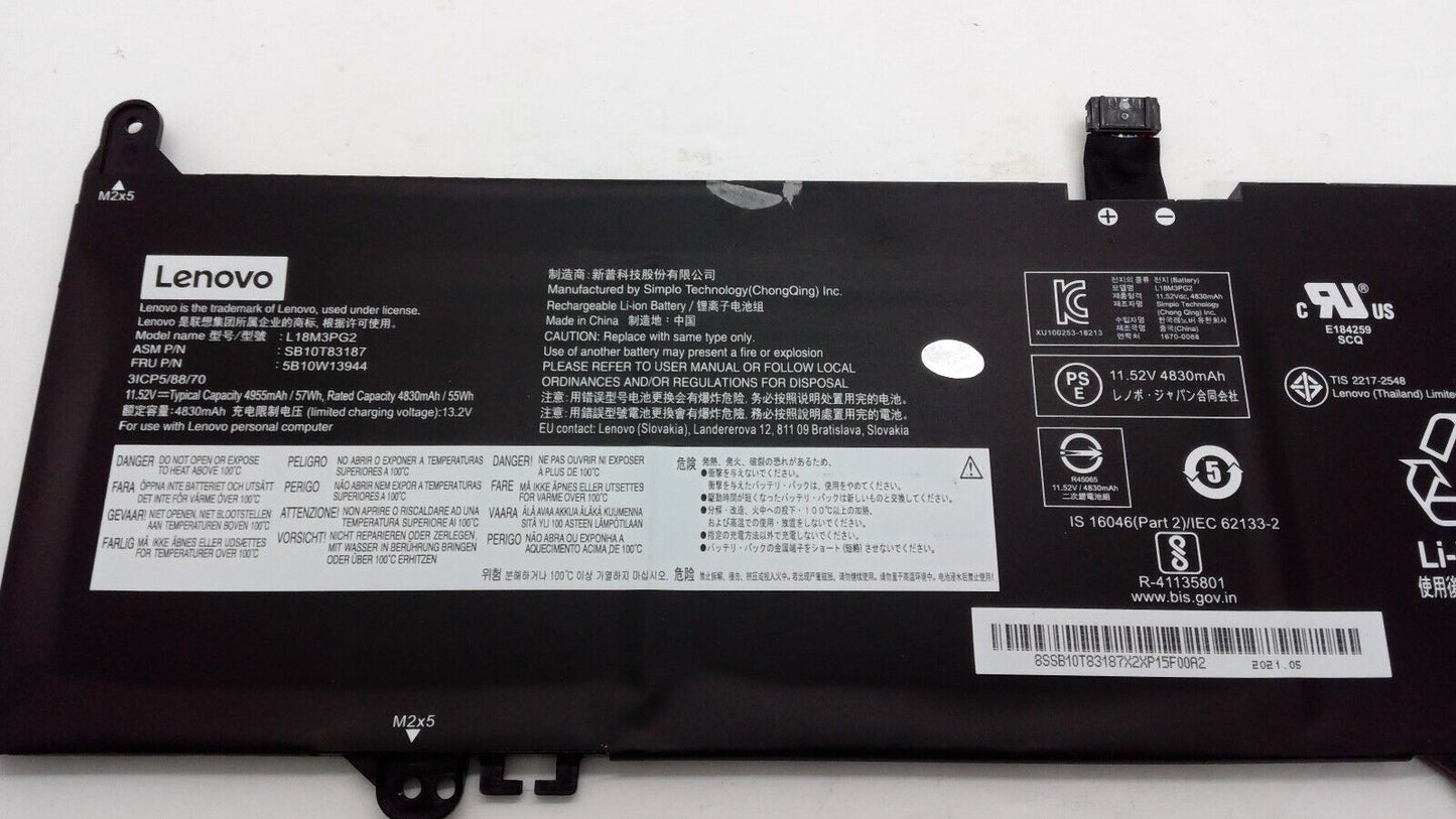 Genuine Lenovo Battery Chromebook S345-14AST 14E L18D3PG2 L18L3PG2 L18M3PG2