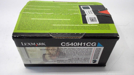 Genuine Lexmark C540H1CG Cyan High Yield Return Program Toner Cartridge