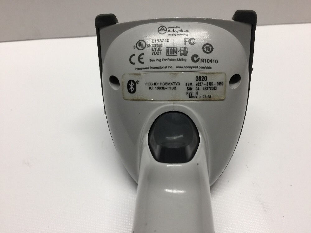 NCR Honeywell 3820 Wireless Bluetooth Barcode Scanner w/Charging Base(7837-3152)