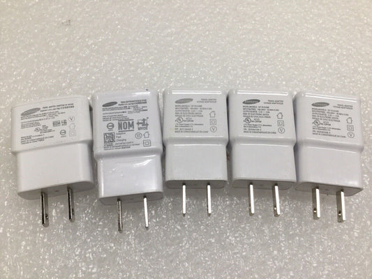 LOT OF 5 - OEM Samsung travel USB wall charger adapter EP-TA20JWE EP-TA10JWE