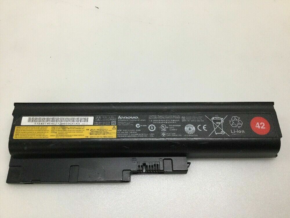 Genuine OEM Lenovo ThinkPad Laptop Battery 4.8Ah 52Wh 42T4778 42T4545 42